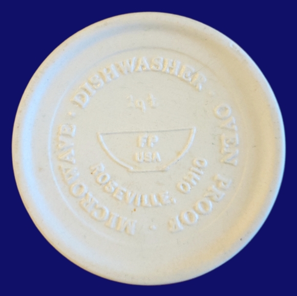 Vtg Canister Crockpot Ceramic Geese 1 Qt Oven Proof Lidded Flour Beans - Picture 6 of 7